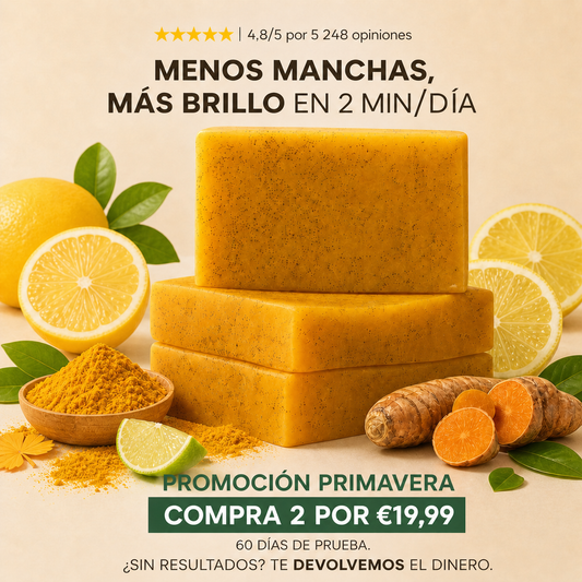 jabón Antimanchas de Cúrcuma y Ácido Kójico