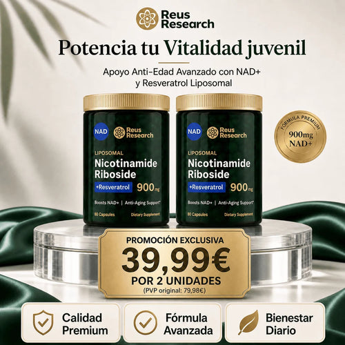 NAD+ Resveratrol: 900g de Vitalidad